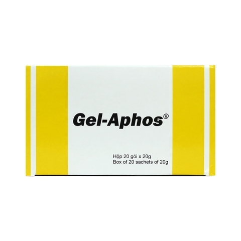 Gel-Aphos - Hộp 20 gói x 20g - Agimexpharm (Gel Nhôm phosphat 20% 12,38g)