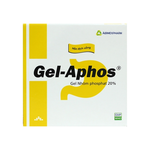 Gel-Aphos - Hộp 20 gói x 20g - Agimexpharm (Gel Nhôm phosphat 20% 12,38g)