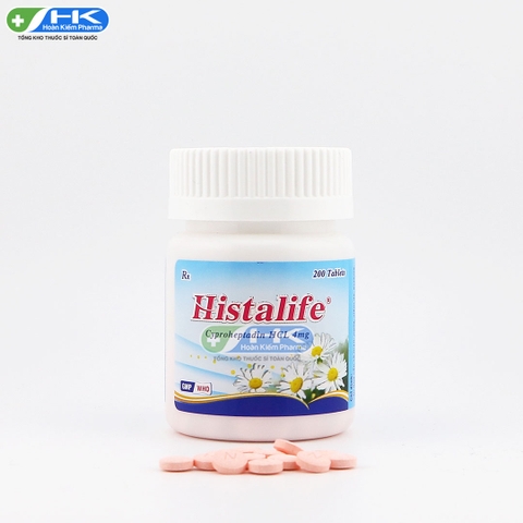 Histalife - Chai 200 viên nén - NIC Pharma (Cyproheptadin HCl 4mg)