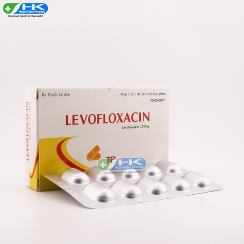Levofloxacin - Hộp 3 vỉ x 10 viên nén - Thành Nam Pharma(Levofloxacin 250mg)