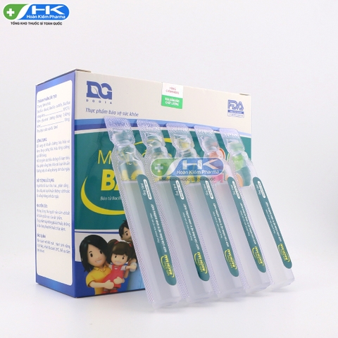 Men sống Bạch Mai - Hộp 20 ống x  10ml - Dược phẩm ECOLIFE(Bacillus coagulans, Bacillus subtilis, Bacillus clausii 10^9 CFU; Kẽm Gluconat 10mg)