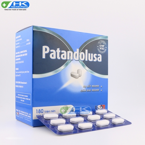 Patandolusa - Hộp 15 vỉ x 12 viên - USR PP.Pharco(Paracetamol 500mg)