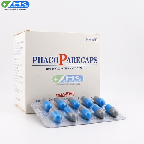 PhacoParecaps - Hộp 10 vỉ x 10 viên nang cứng - PhaPharco(Loperamid HCI 2 mg)