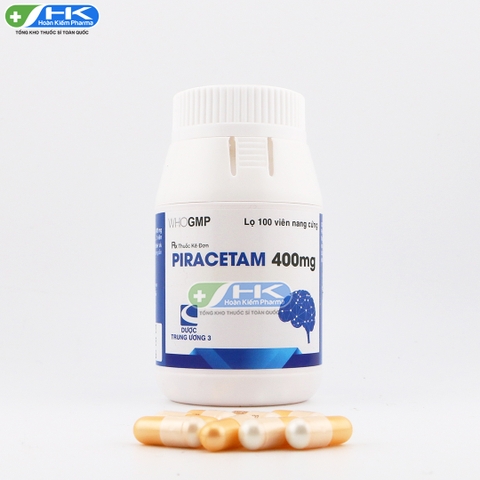 Piracetam 400mg - Chai 100 viên nang cứng - DP.TW3(Piracetam 400mg)
