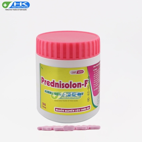 Prednisolon-f - Chai 500 viên nén - NIC Pharma (Dexamethason 0,5 mg)