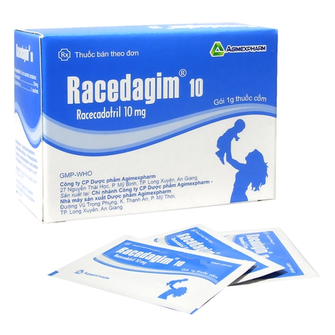 Racedagim 10 -  Hộp 10 gói x 1g - Agimexpharm (Racecadotril 10mg)