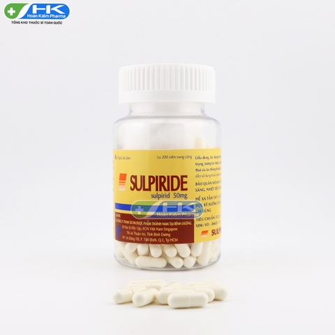 Sulpride - Chai 200 viên nang - Thành Nam Pharma (Sulpirid  50mg)