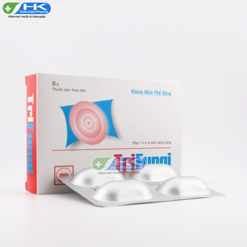 Trifungi - Hộp 1 vỉ x 4 viên nang - PymePharco(Itraconazole 100mg)
