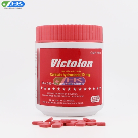 Victolon -  Chai 300 viên nén - DonaiPharm (Cetirizin dihydroclorid 10mg)
