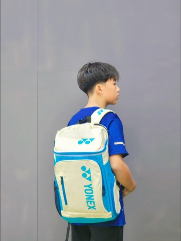 BALO LINING Trắng Xanh Dương (logo Xanh)