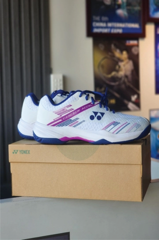 Giày Cầu Lông YONEX CASCADE ACCEL WIDE Trắng Tím