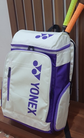 BALO Yonex BA92012MEX Trắng XanhTim (logo Tím)