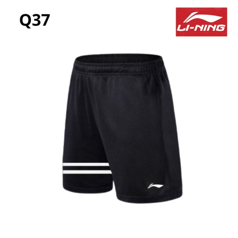 Quần Cầu Lông LINING Q37 ĐenTrắng