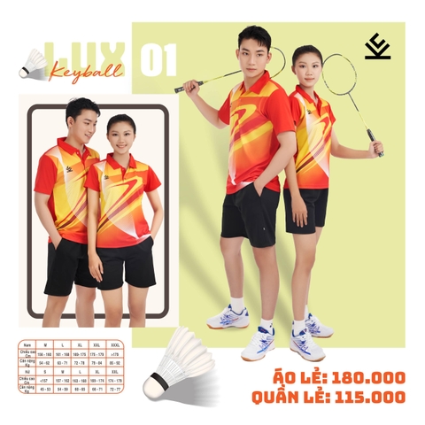 ÁO CỔ TRỤ LUX KEYBALL NAM