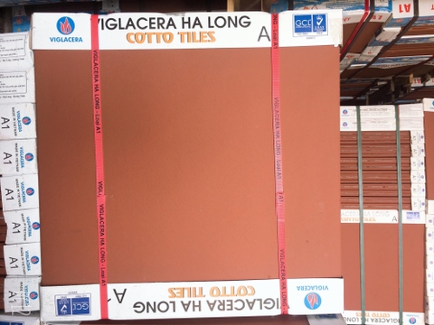 Gạch lát 50x50cm đỏ nhạt Viglacera Hạ Long