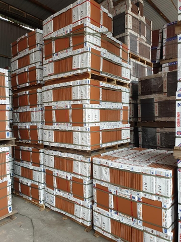 Gạch lát 30x30cm đỏ đậm Viglacera Hạ Long