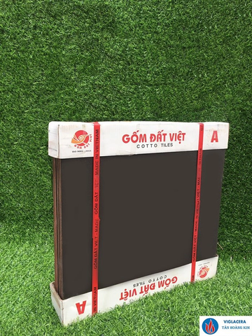 Gạch lát 40x40cm màu ghi đậm Gốm Đất Việt
