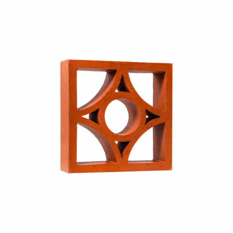 Gạch thông gió Hạ Uydi 20x20x6cm đỏ Viglacera Hạ Long