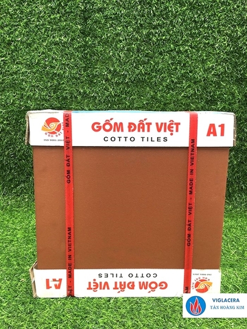 Gạch lát 40x40cm màu đỏ Gốm Đất Việt