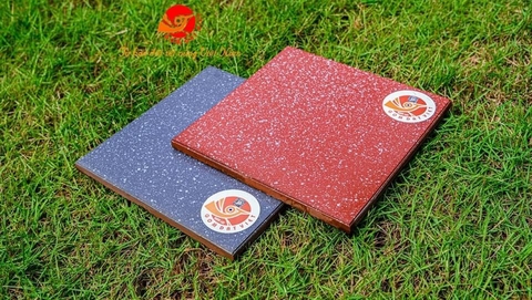 Gạch lát 30x30cm men đá granite màu đỏ chấm bi Gốm Đất Việt