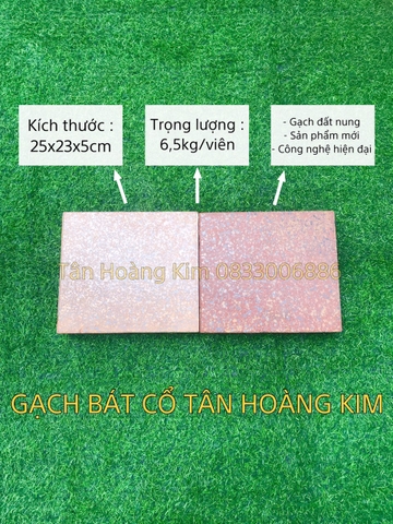 Gạch bát cổ 25x23x5cm Tân Hoàng Kim