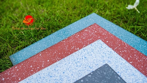 Gạch lát 30x30cm men đá granite màu xanh chấm bi Gốm Đất Việt