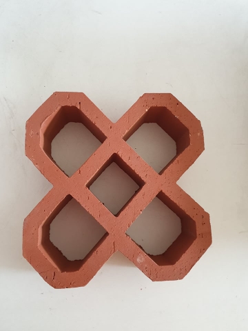Gạch thông gió Hoa Mai 20x20x6cm đỏ Viglacera Hạ Long