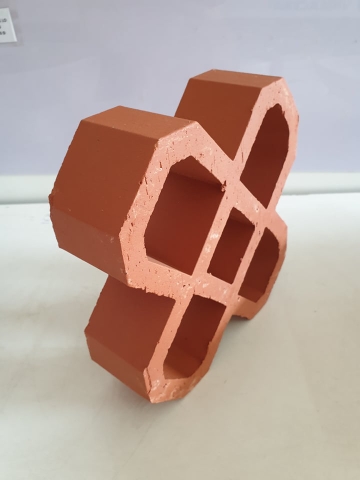 Gạch thông gió Hoa Mai 20x20x6cm đỏ Viglacera Hạ Long