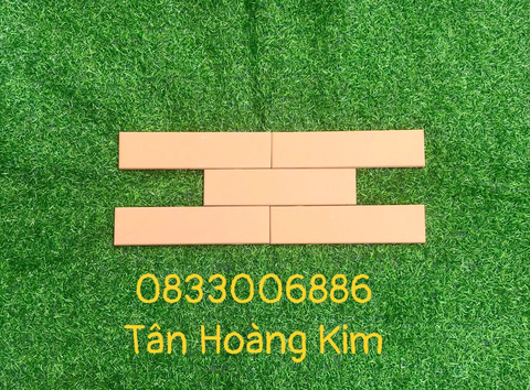 Gạch thẻ 6x24cm màu kem vàng Gốm Đất Việt