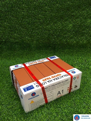 Gạch thẻ 60x240x9 mm màu đỏ nhạt Hạ Long