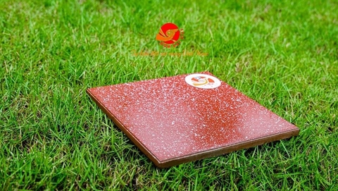 Gạch lát 30x30cm men đá granite màu đỏ chấm bi Gốm Đất Việt