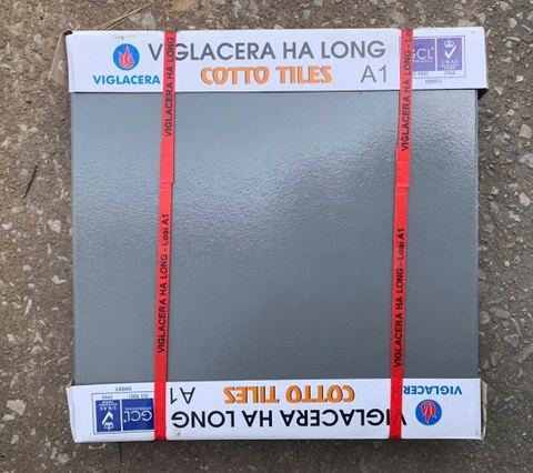Gạch lát 40x40cm tráng men màu ghi Viglacera Hạ Long