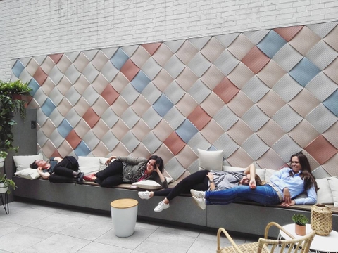 Gạch trang trí 3D vuông - 03