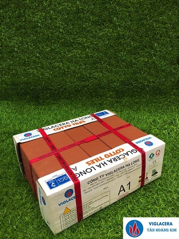 Gạch thẻ 60x240x9mm màu đỏ đậm Hạ Long