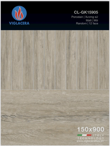Gạch thanh gỗ 15x90cm 15905 Viglacera