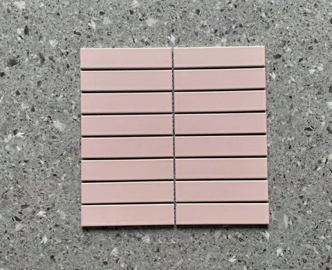 Gạch thẻ nội thất dạng vỉ nhập khẩu Trung Quốc màu kem