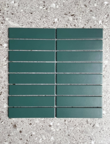 Gạch thẻ nội thất dạng vỉ nhập khẩu Trung Quốc màu xanh