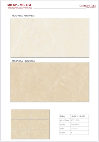 Gạch lát nền 40x80cm MD-GP4803/MD-GM4803/MD-GP4804/MD-GM4804 Thiên Hà Thủy