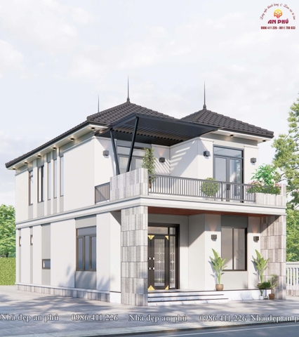 Nhà 2 tầng mái nhật rộng 7.5m ở Thanh Hoá