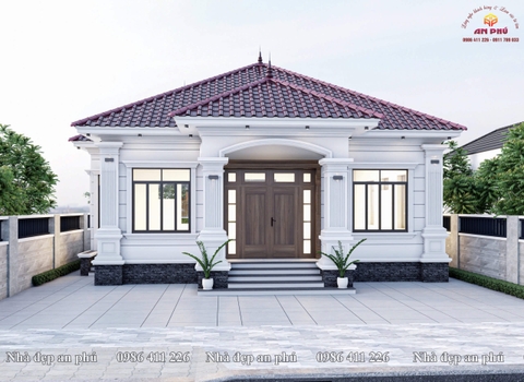 Nhà cấp 4 mái nhật tân cổ nhẹ nhàng, sang trọng ở Cửa Lò Nghệ An