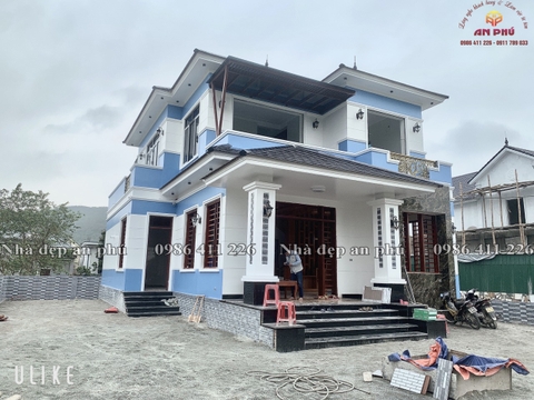 Hoàn thiện mẫu nhà 2 tầng mái nhật ở Hưng Tây Hưng Nguyên Nghệ an
