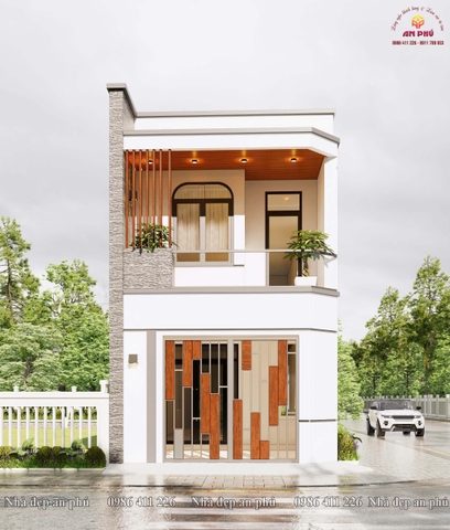 Nhà 2 tầng góc phố đẹp, đơn giản ở TP Vinh Nghệ An