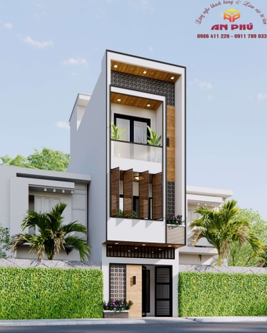 Nhà phố 3 tầng rộng 4m đẹp, hiện đại ở TP Vinh - Nghệ An