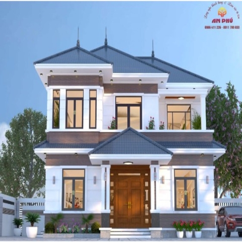 Mẫu Nhà 2 tầng 3 gian ở Thanh Đồng, Thanh Chương, Nghệ An