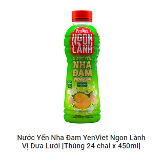 Nước Yến Dưa Lưới 6x450mlx24
