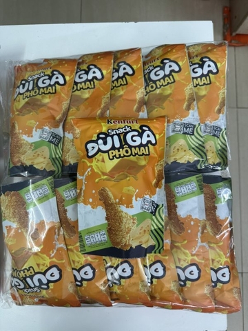 Snack đùi gà phô mai 144 gói/thùng ( bao 12 gói)