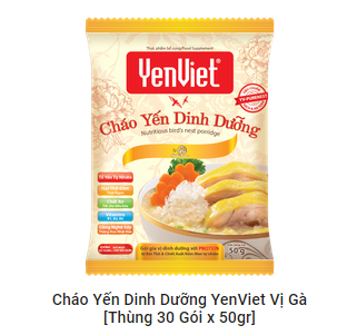 Cháo Yến Việt Vị Gà (30 gói x 50gr)