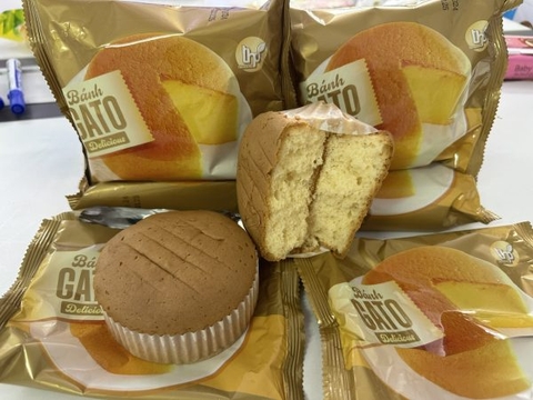 Bánh gato 72 gói/thùng 75 gram (18 gói/hộp - 4 hộp/thùng)