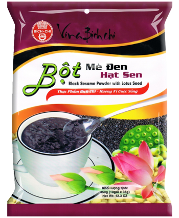 Bột mè đen hạt sen (35gr x 10túi /gói) (T10)