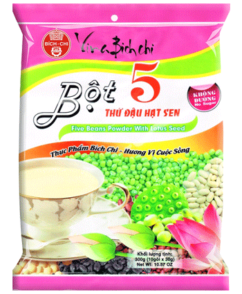 Bột 5 thứ đậu hạt sen (35gr x 10túi /gói) (T10)